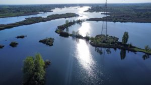 Luftaufnahme vom Lago Superiore