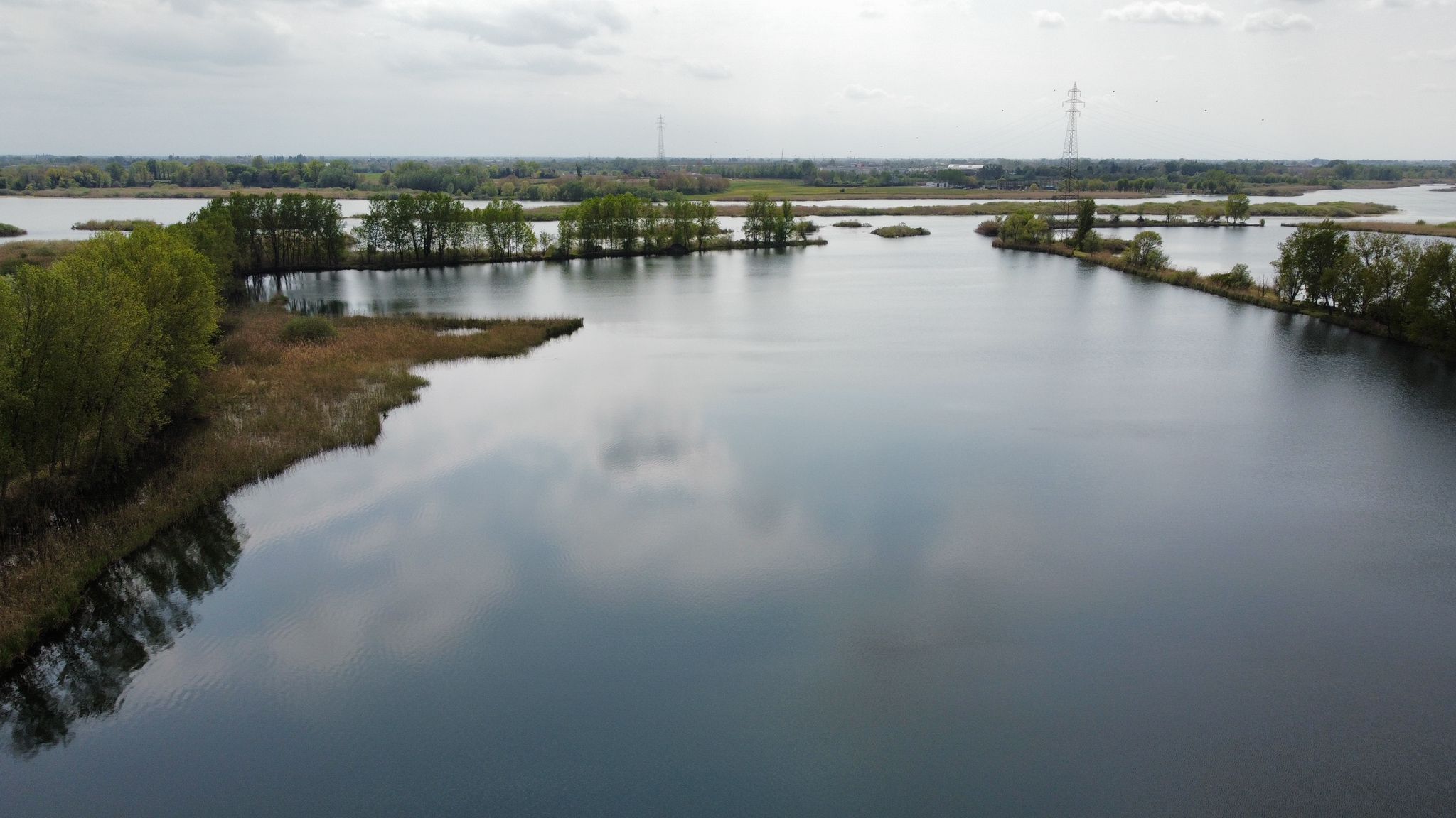 Luftbilder Lago Supersiore Italien Mantua Wallercamplagosuperiore.de