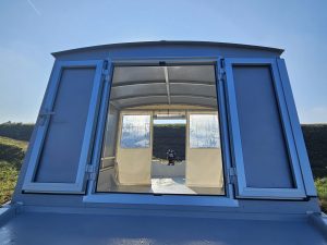 Wallerboot mit Kabine